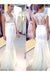 Chic Applique Tulle V-neck Sleeveless Mermaid Wedding Dress - Wedding Dresses