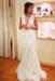 Chic Applique Tulle V-neck Sleeveless Mermaid Wedding Dress - Wedding Dresses