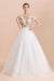 Chic Lace Tulle A-line Short Sleeve Wedding Dress - Wedding Dresses