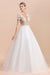 Chic Lace Tulle A-line Short Sleeve Wedding Dress - Wedding Dresses