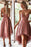 Chic Pink High-Low Dress Spaghetti Straps Lace Homecoming Gown - Prom Dresses