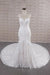 Chic Spaghetti Strap Appliques Mermaid Wedding Dress - Wedding Dresses