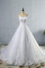 Chic Strapless Appliques A-line Tulle Wedding Dress - Wedding Dresses