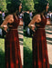 Chiffon Halter Sleeveless Floor-Length With Ruffles Two Piece Dresses - Prom Dresses