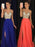 Chiffon V-Neck Sleeveless A-line Floor-Length With Beading Dresses - Prom Dresses