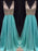 Chiffon V-Neck Sleeveless A-line Floor-Length With Beading Dresses - Prom Dresses