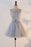 Cute A Line Appliqued Homecoming with Bowknot Cheap Tulle Short Prom Dress - Prom Dresses