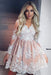 Cute A-Line V-neck Long Sleeves Short Homecoming Dress with Lace Appliques - Prom Dresses