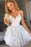 Cute Spaghetti Straps Junior Dresses Short Homecoming Dress with Lace - Prom Dresses