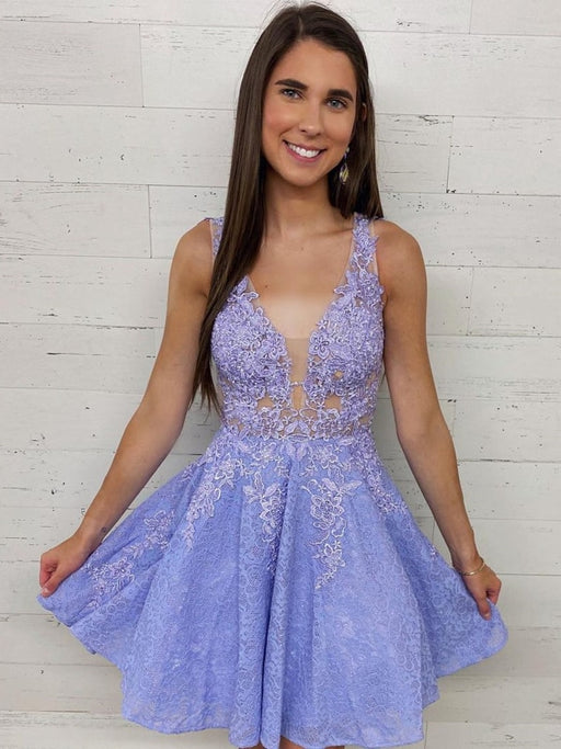 Purple formal dresses sales short