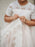 Flower Girl Dresses Jewel Neck Short Sleeves Kids Party Dresses