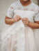 Flower Girl Dresses Jewel Neck Short Sleeves Kids Party Dresses