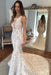 Delicate Illusion Court Train Lace Mermaid Wedding Dress - Wedding Dresses