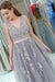 Double V Neck Long Evening Dress Chiffon Bridesmaid Dresses - bridesmaid dresses