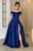 Glamorous Off-the-Shoulder Prom Gown with Elegant Split Hem