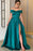 Glamorous Off-the-Shoulder Prom Gown with Elegant Split Hem