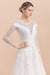 Elegant Floor Length Lace Long Sleeve Wedding Dress - Wedding Dresses