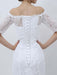 Elegant Half-Sleeves Lace Mermaid Wedding Dresses - wedding dresses