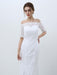 Elegant Half-Sleeves Lace Mermaid Wedding Dresses - wedding dresses