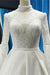 Elegant High Neck Long Sleeve Satin Wedding Dresses - Wedding Dresses
