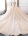 Elegant High Neck Tassel Sleeves Ball Gown Wedding Dresses - wedding dresses