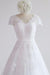Elegant Lace Cap Sleeve Tulle A-line Wedding Dress - Wedding Dresses