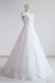 Elegant Lace Cap Sleeve Tulle A-line Wedding Dress - Wedding Dresses