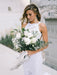 Elegant Lace Fit and Flare Strapless Beach Wedding Dress - Wedding Dresses