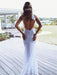 Elegant Lace Fit and Flare Strapless Beach Wedding Dress - Wedding Dresses