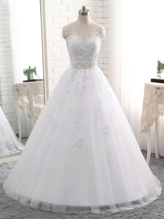 Elegant Simple Lace Mermaid Wedding Dress With Sleeves - Bridelily