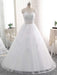Elegant Lace-Up Ball Gown Wedding Dresses - White / Floor Length - wedding dresses