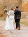 Elegant Long Sleeves Covered Button Mermaid Wedding Dresses - wedding dresses