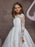 Flower Girl Dresses Jewel Neck Long Sleeves Embroidered Kids Party Dresses