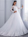 Elegant Long Sleeves Lace Appliques Ball Gown Wedding Dresses - wedding dresses