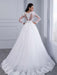 Elegant Long Sleeves Lace Appliques Ball Gown Wedding Dresses - wedding dresses