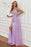 Elegant Off Shoulder Purple Lace Long Prom Dresses with High Slit, Lilac Lace Formal Dresses, Lavender Evening Dresses 