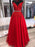 Elegant Off Shoulder Red Lace Long Prom Dresses with Belt, Off Shoulder Red Formal Dresses, Red Lace Evening Dresses