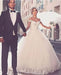 Elegant Portrait Sleeveless Ball Gown Wedding Dresses - wedding dresses