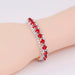Elegant Red Crystal Necklace Earrings Bracelet Jewelry Sets | Bridelily - jewelry sets
