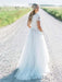 Elegant Short Sleeves Lace Tulle Wedding Dresses - wedding dresses