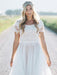 Elegant Short Sleeves Lace Tulle Wedding Dresses - wedding dresses