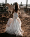 Elegant Sleeveless Mermaid Lace Wedding Dresses V-neck Design - Prom Dresses