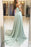 Elegant Sweetheart Lace and Chiffon Backless Prom Sweep Train Evening Dress - Prom Dresses