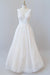 Elegant V-neck Appliques Tulle A-line Wedding Dress - Wedding Dresses