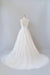 Elegant V-neck Appliques Tulle A-line Wedding Dress - Wedding Dresses