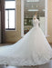 Elegant V-Neck Ball Gown Wedding Dresses Appliques Beaded Court Train - wedding dresses