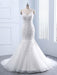 Elegant V-neck Lace Mermaid Wedding Dresses - wedding dresses