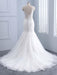 Elegant V-neck Lace Mermaid Wedding Dresses - wedding dresses