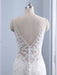 Elegant V-neck Lace Mermaid Wedding Dresses - wedding dresses