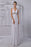 Empire Chiffon V-neck Illusion Back Wedding Dress With Floral Applique misshow